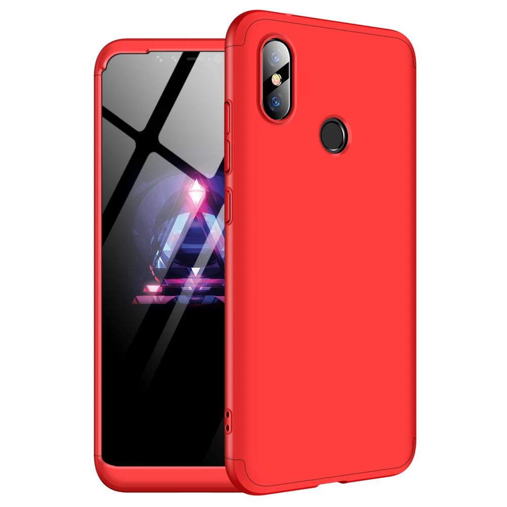 

GKK 3 in 1 360 high protective dropshipping phone case for redmi note 6 pro back cover, Multi-option