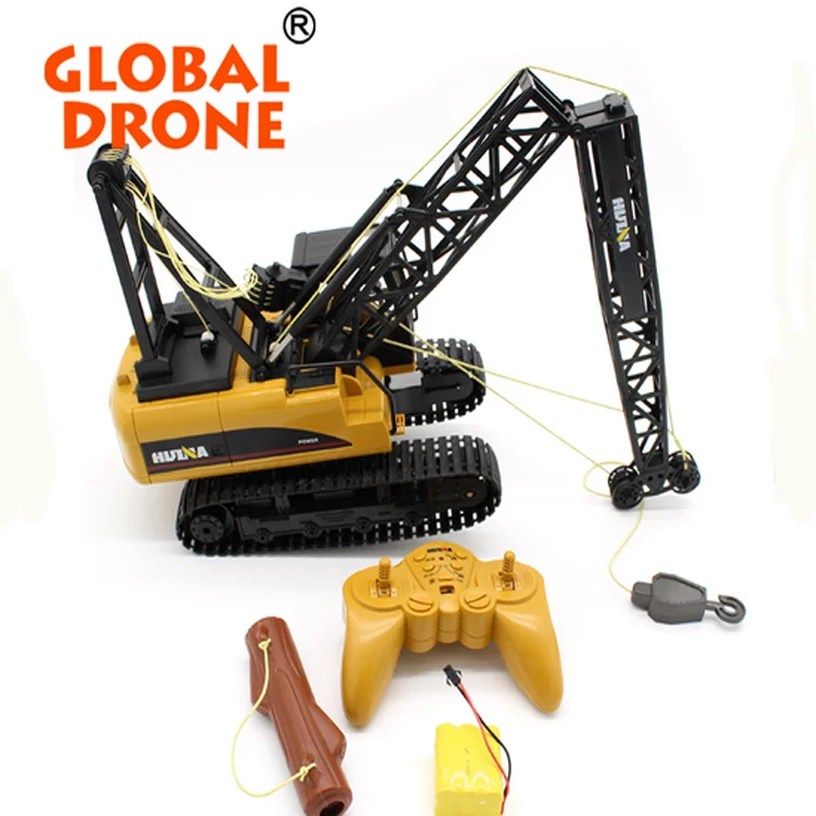 

HOT SALE GLOBAL DRONE Huina toys 1572 1/14 15ch tower electric crane truck toy charging 2.4G engineering Truck RTR