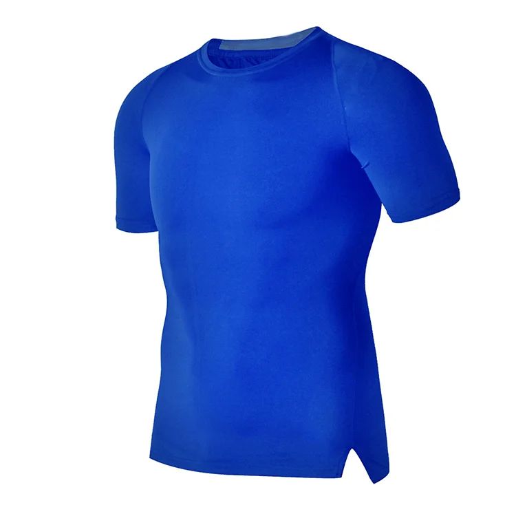 

Wholesale dri fit shirts custom polyester spandex body tight sports mens t shirts short sleeve t-shirt mens, Black;customized color