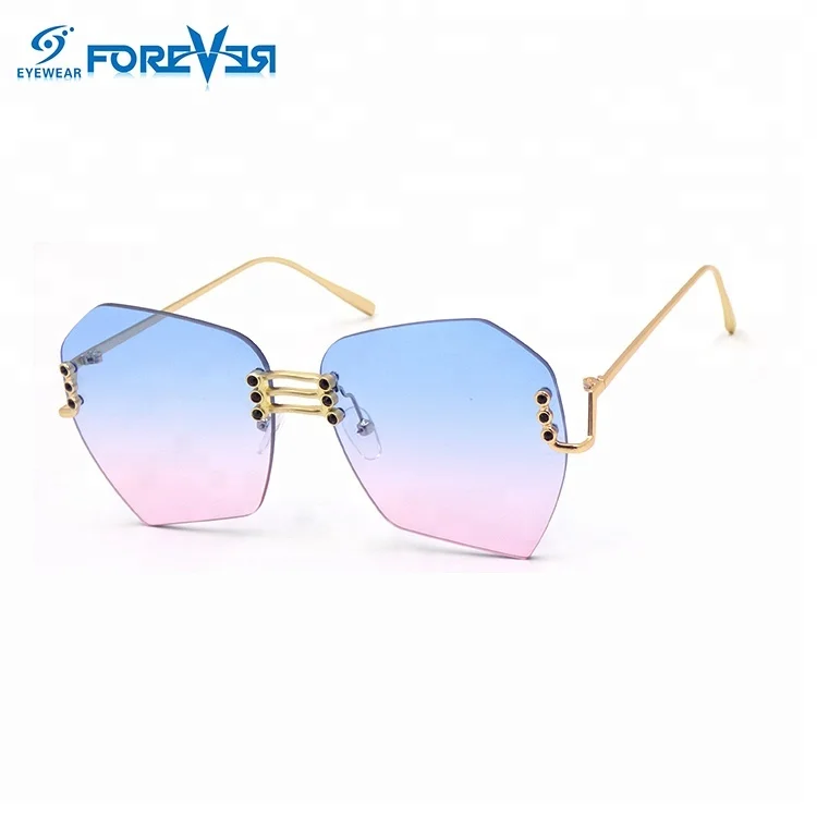 

Colorful Fashion Ce Uv400 Shades Sunglasses 2018 Womens, Frame : metallic lens :pink