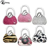 Fashion zinc alloy handbag hanger folding bag purse table hook