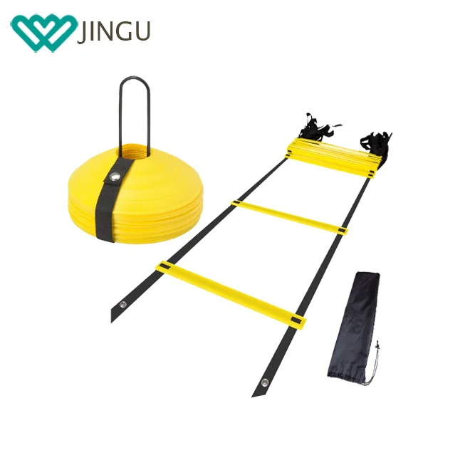 
Sports Speed Training Agility Ladder With Cones And Free Carrying Bag 