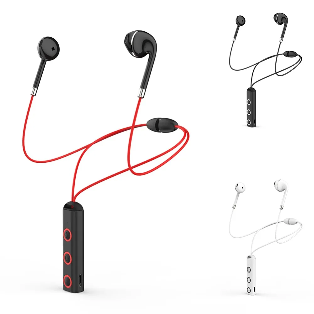 

BT313 Earphone in ear Wireless Earphones Magnetic Sport Ear Phones with Mic Mobile wireless in-ear Earbuds for iphone android, Red white black