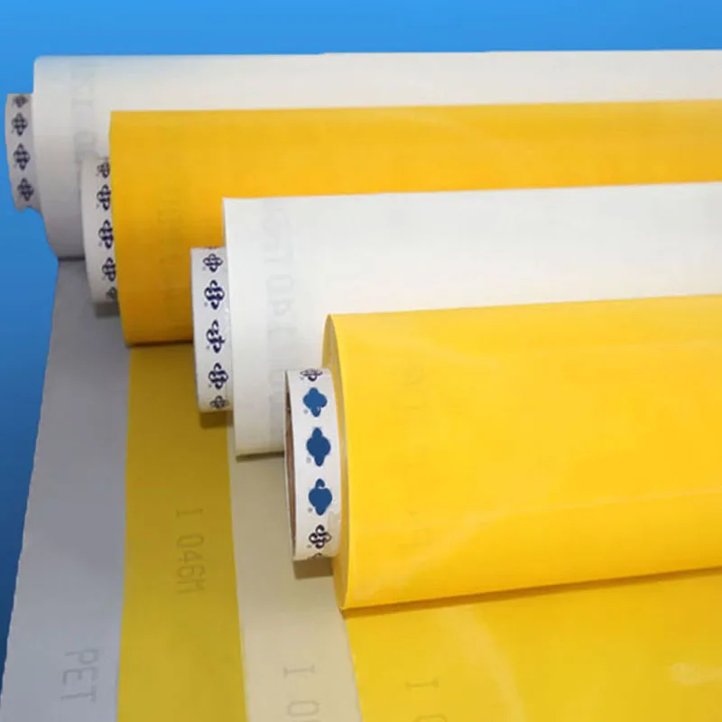 
white yellow 80 100 110 120 135 150 160 180 195 200 250 300 mesh nylon polyester silk screen printing mesh for screen printing 