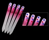 Disposable crystal manicure nail files,cosme nail shiner buffer bulk glass nail file in PVC sleeve,baby nail files with diamond