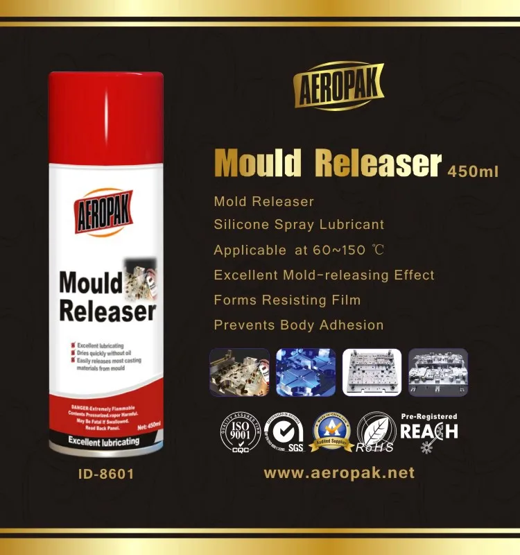 Aeropak Silicone Mould Release Spray Aerosol With Lubrication Release ...