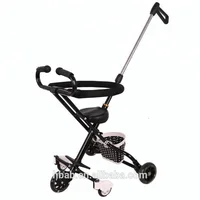 

good quality rubber five wheels light weight carry baby Artifact easy folding pocket bike portablebaby stroller