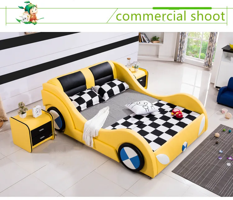 modern room furniture children car shape boys race car bed