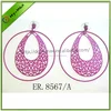 unique photo etching dangle earrings