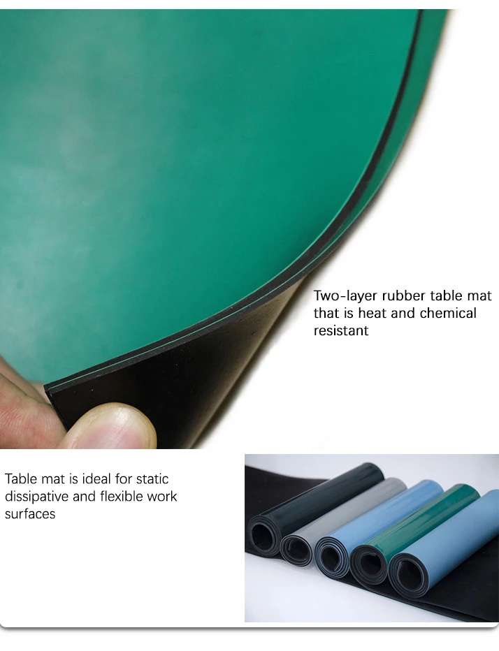 Desktop Rubber Mat/antistatic Green Mat 2mm / 3mm Thickness Buy Clear