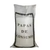 hot seal 25kg 50kg laminated polypropylen/pp woven raffia transparent packaging potato rice salt bag /sack with printing