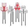 halloween party supplies costume decoration accessory children funny plastic toys halloween devil trident chopper weapon props
