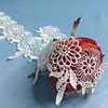 Wholesale fabric little flower lace trim border for women dress