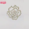 Bling Silver Plated flower napkin rings Roses Napkin Holder for Wedding Centerpieces for table