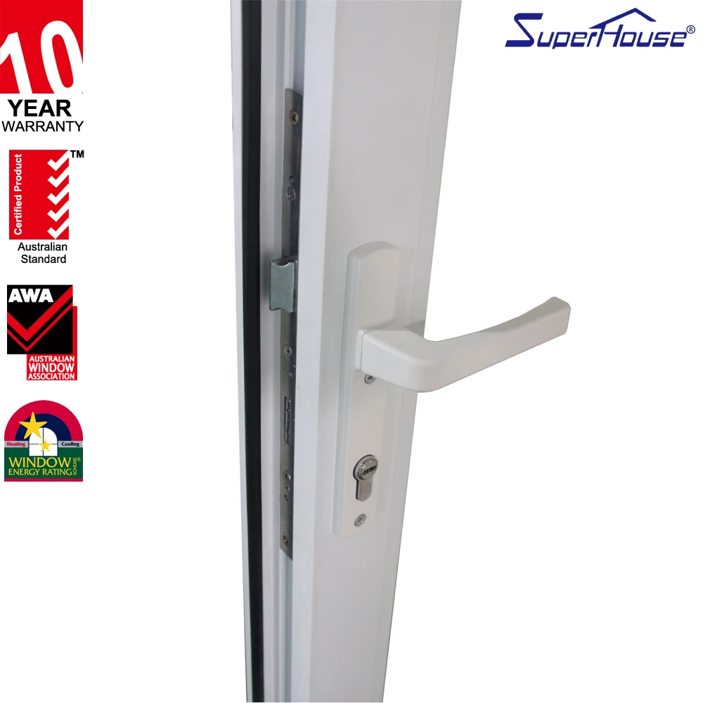 Double Glazed Aluminum Hinged Door With Thermal Break Aluminum Frame For High Thermal Insulation Performance