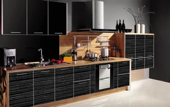 Modern No Handle Furniture Sideboard High Gloss Kitchen ...