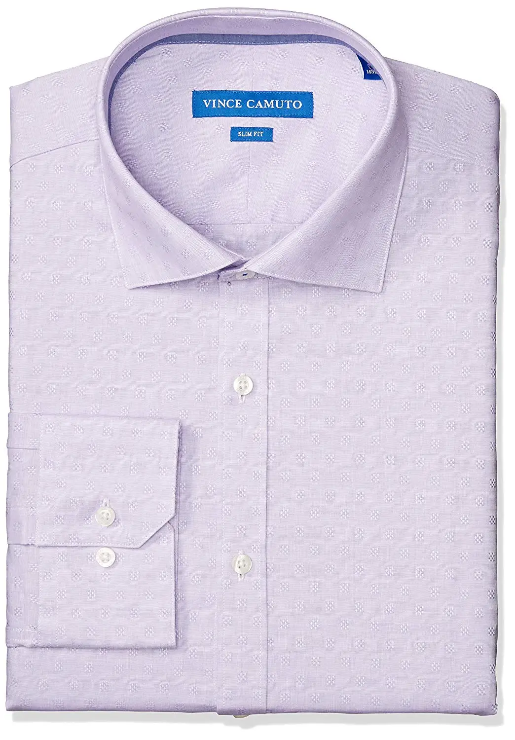Easytoy Mens Casual Geo Print Long Sleeve Shirt Business Slim Fit T Shirt