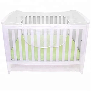 Image of 100% Polyester baby bassinet bed and stroller crib mosquito baby cover net