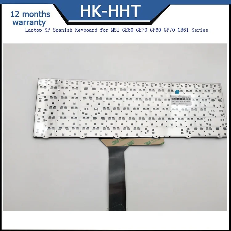 
Laptop SP Spanish Keyboard for MSI GE60 GE70 GP60 GP70 CR61 Series 