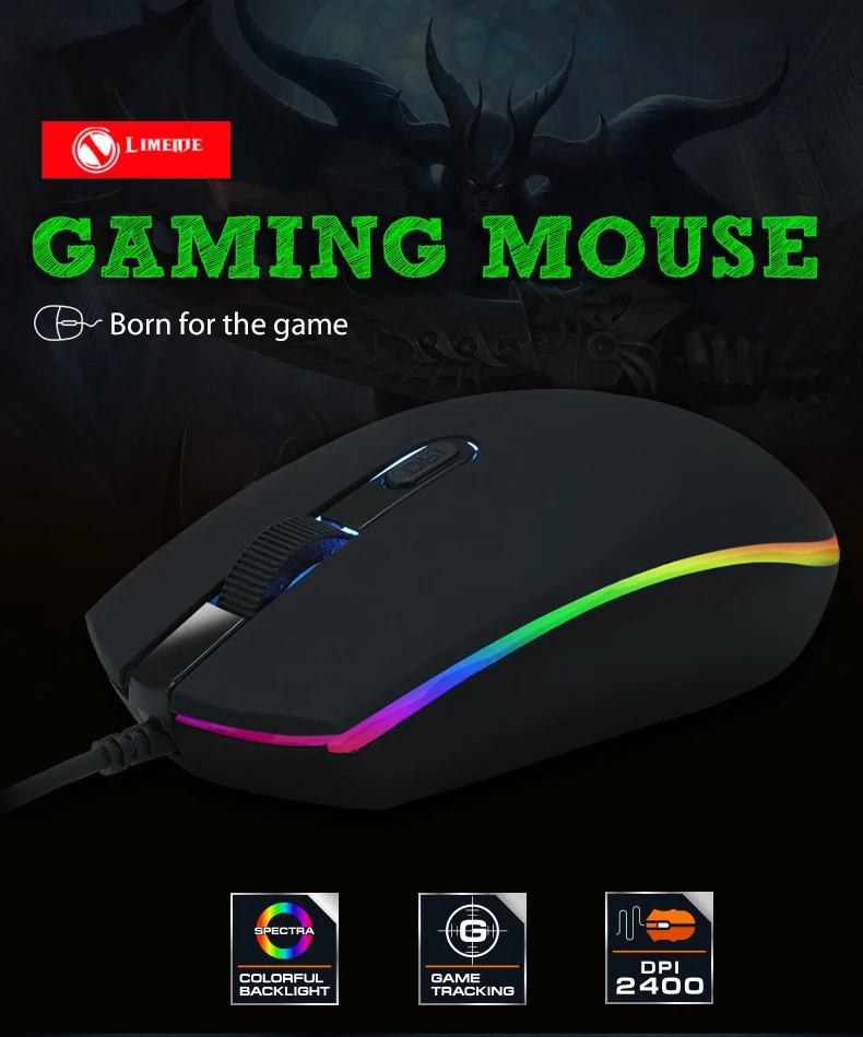 Hot Mouse Laptop Wire Custom Logo 3d Ps4 Led Mouse Gaming - Buy Mouse
