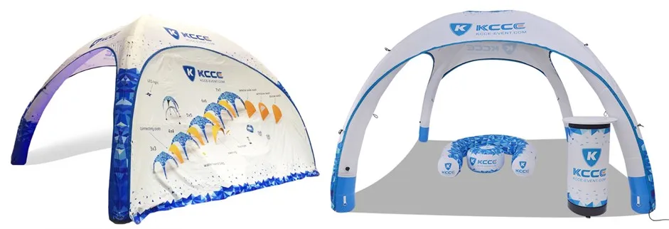 New Arrival KCCE Customized advertising inflatable 6*6M clamshell tent Manufacturer from China