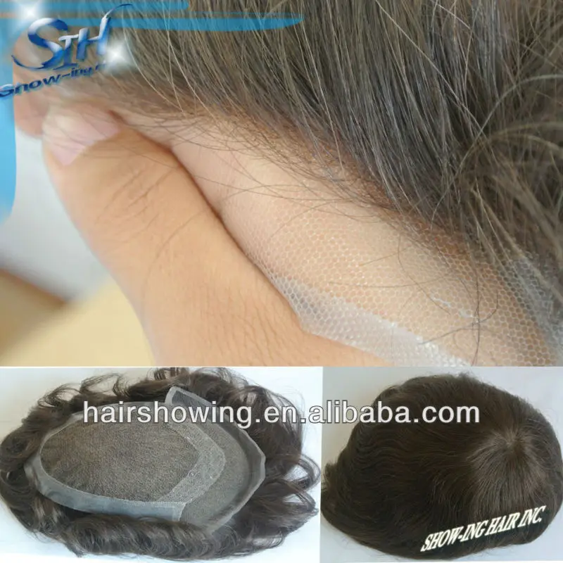 Invisible bleached knots human hair toupee.jpg