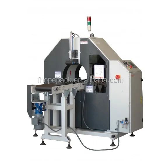 
Advanced quality horizontal stretch wrapper orbital wrapping machine with PLC Control 