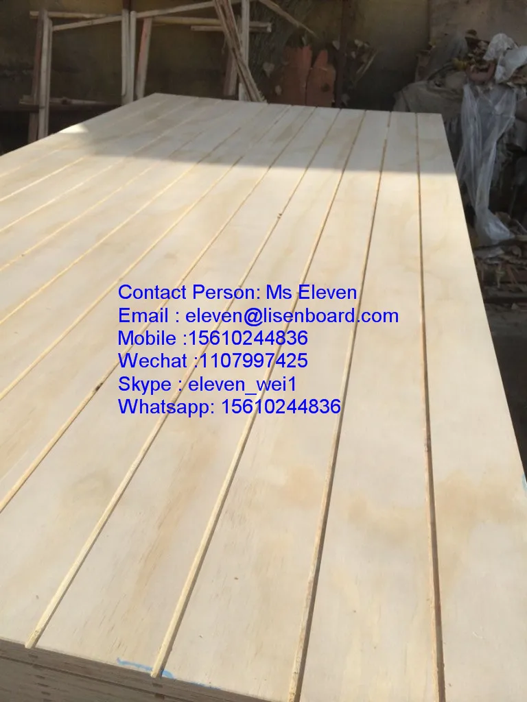 Slotted Plywood Pine Vgroove Or Wgroove Marine Grooving Plywood