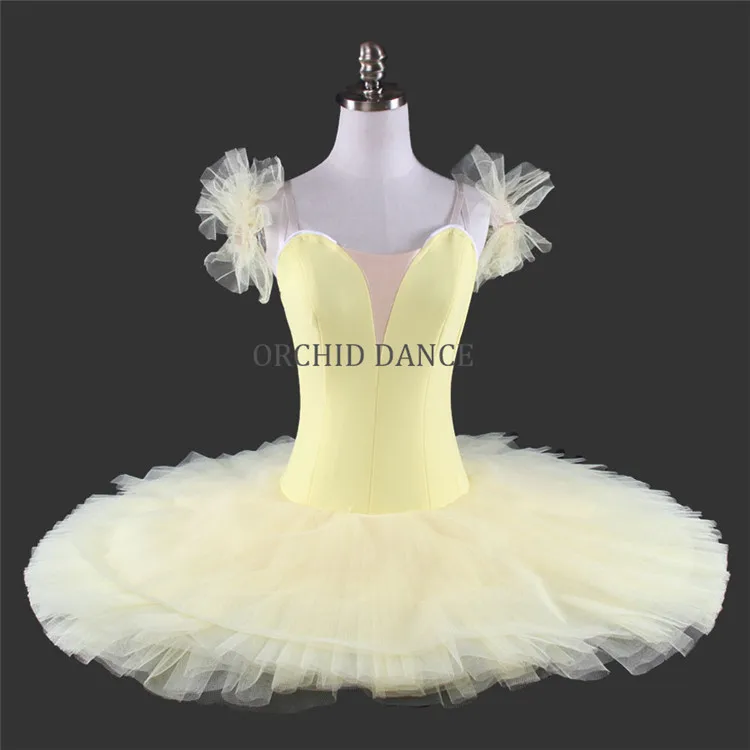 

Wholesale 12 Layers Plain Color Pancake Tutu Girls Ballet Dance Training Tutu