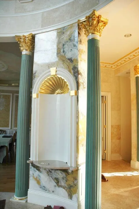 定制手工制作的大理石壁龛