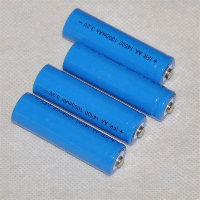 LiFePO 4 batería 3,2v IFR 14500 AA 700mah batería celda super-Cell con u soldar 