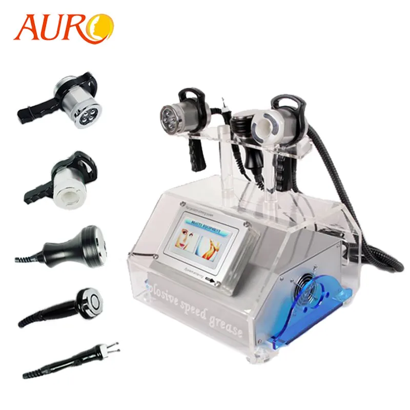 

Au-46 Auro Distributors Wanted 5 in 1 Cavitation RF Equipment/Salon Facial Skin Care and Body Slimming Machine, As photo shows