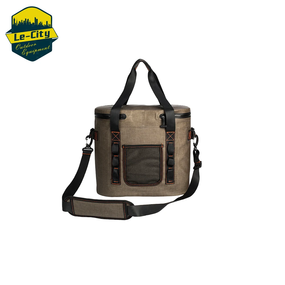 LCW183022 Waterproof airproof leakproof 24can 36cans soft 840D TPU cooler shoulder bag 2