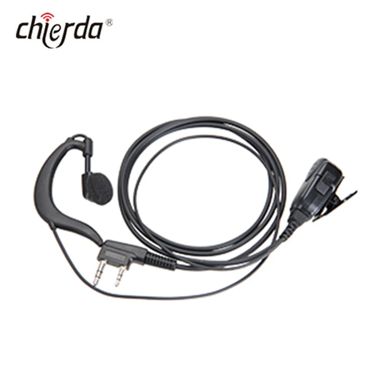 

Black ear phone headphone noise cancelling waterproof earphone walkie talkie mini ear piece