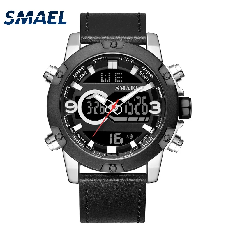 

smael 1320 alloy watch mens sports watch, Light blue;sliver;green;orange;gold;army green