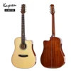 Wholesale price Daddario string all solid wood acoustic guitar for sale