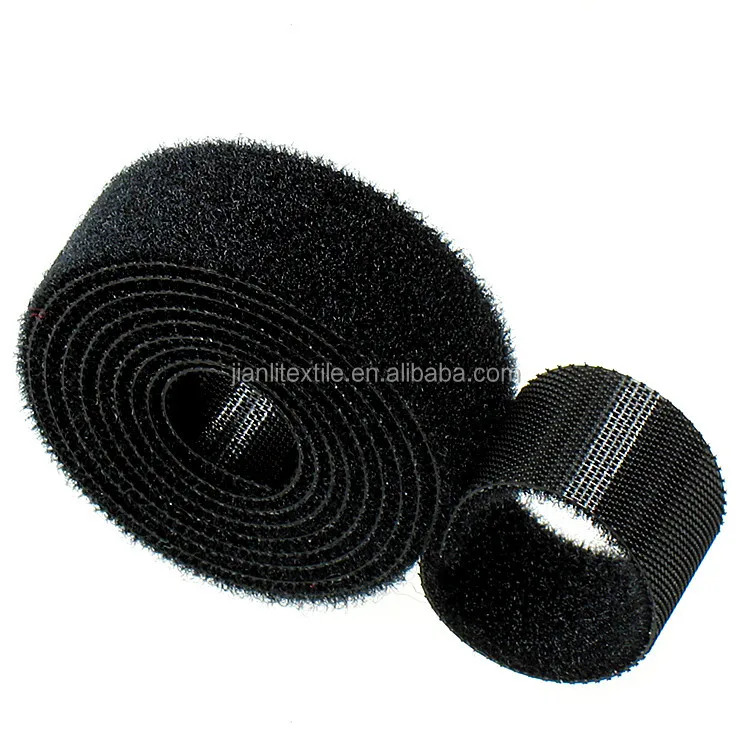 
Self-gripping micro cable ties roll double-side hook and loop tape 