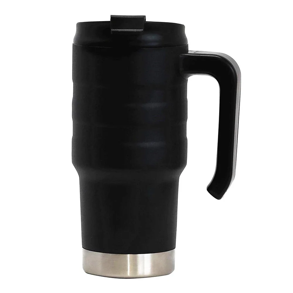 20 Oz Stainless Steel Car Travel Mug With Handle Spill Proof Twist On