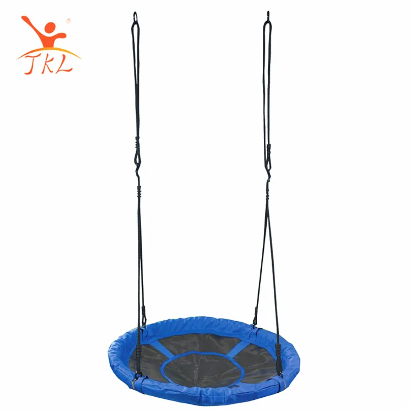 Hot sale garden round blue children swing outdoor