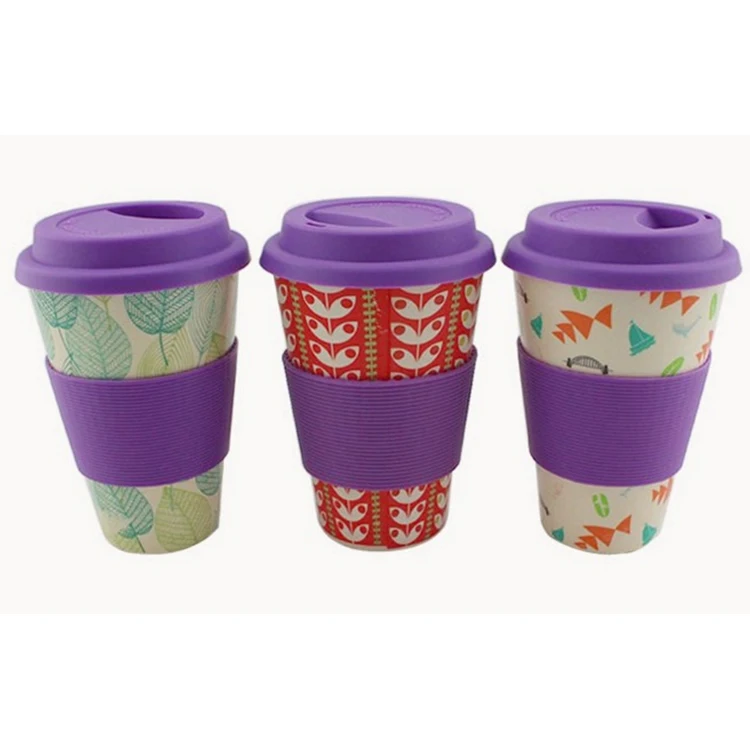 Wholesale Printed Free Sample Creative Custom Tea Bamboo Coffee Travel Mug
