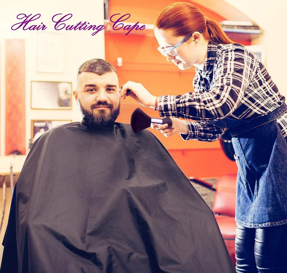 Professional Cutting Cover Barbers Cape, Hair Cutting Styling Cape, Haircut  Salon Cape Hairdressing Hairdresser Gown Salon Apron Barber Cloth Hair  Cutting Snap Closure For Barbers Stylist Cut(Black) | Hot Hair Salon Cutting