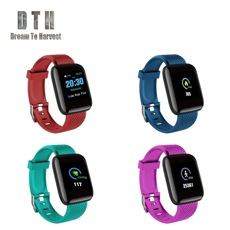New Design Fitness Tracking Mens Fashion Sport Smart Watch 116plus