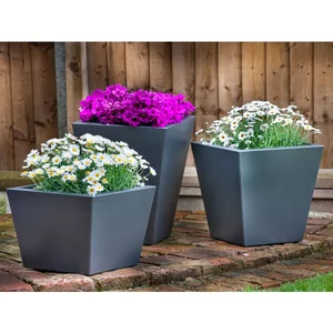 Modern garden planting flower plant metal planters stainless steel metal flower pot
