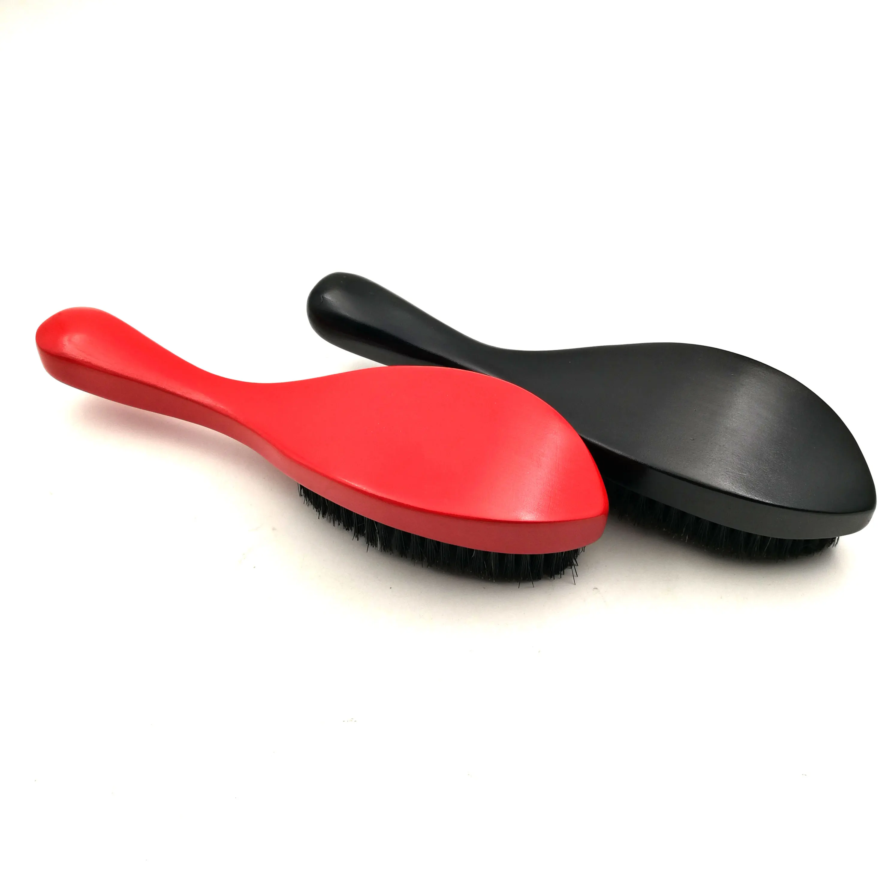 

Best Selling product Pure natural boar bristle medium soft 360 curved wave brush best gift Men's Fashion