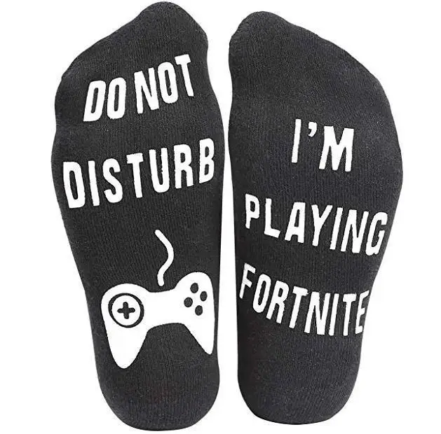 

New Hot Sale IAM Playing Fortnite Don't Disturb Game Cotton Ankle Sock, Candy color
