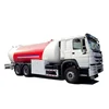 howo lpg gas refueling tank truck 25 m3 lng tank truck