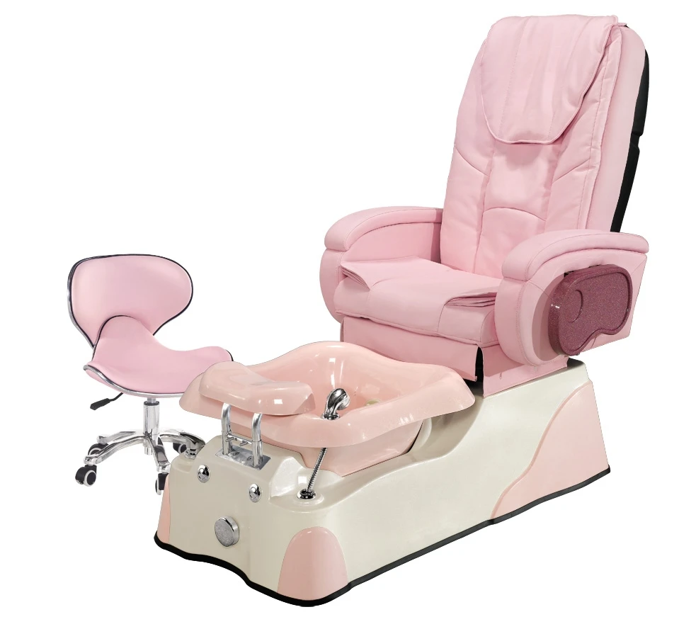 

The most cost-effective manicure sofa with surf massage pedicure chair salon spa feminine PINK fibreglass basin pedicure chair