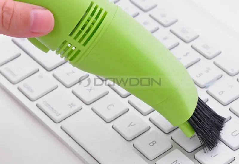 Gadgetzoon Mini USB Vacuum Cleaner For Computer & Keyboard Paper scrapes Great For Cleaning Dust Yellow With Brush & Crevice Attachment Ash And Much More! Crumbs Eraser Shedding 