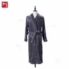 Wholesale Coral Fleece Long Hooded Plush Spa/Bath Robe
