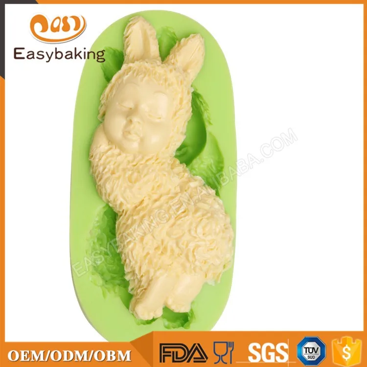 ES-1012 Lovely Baby Silicone Fondant Mold For Cake Decorating